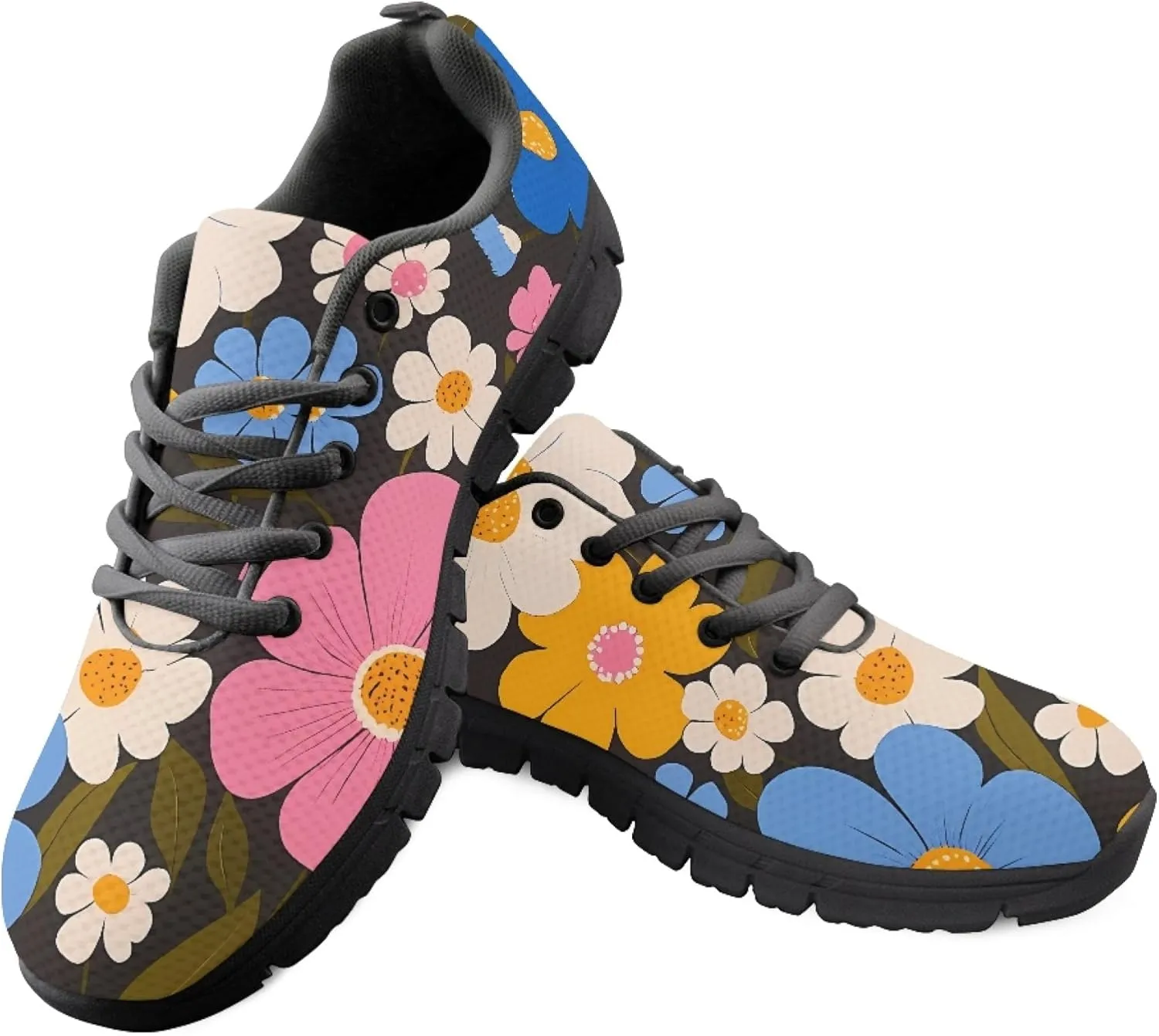 Womens Sports Tennis Shoes Running Causal Shoe Teen Girls Outdoor Travel Sneakers Walking Low Heel Lace up Breathable Lightweight