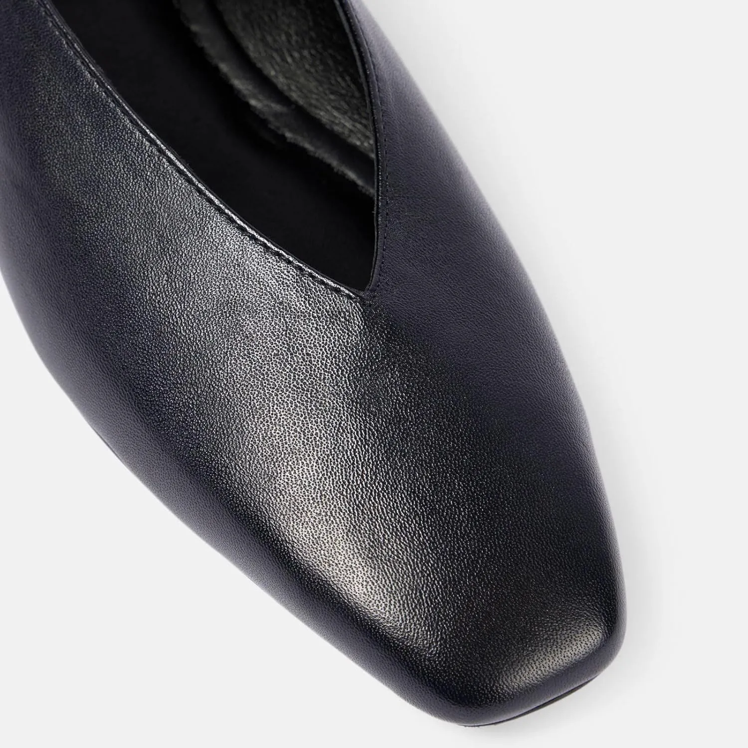 Women's Square Toe Ruched Suede/Matte Leather Ballet Flats Fashion V Shaped Silhouette Slip On Office Dressy Flats for Women