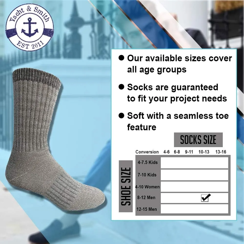 Yacht & Smith Merino Wool Thermal Boot Socks for Hiking, Trail, Hunting, Winter