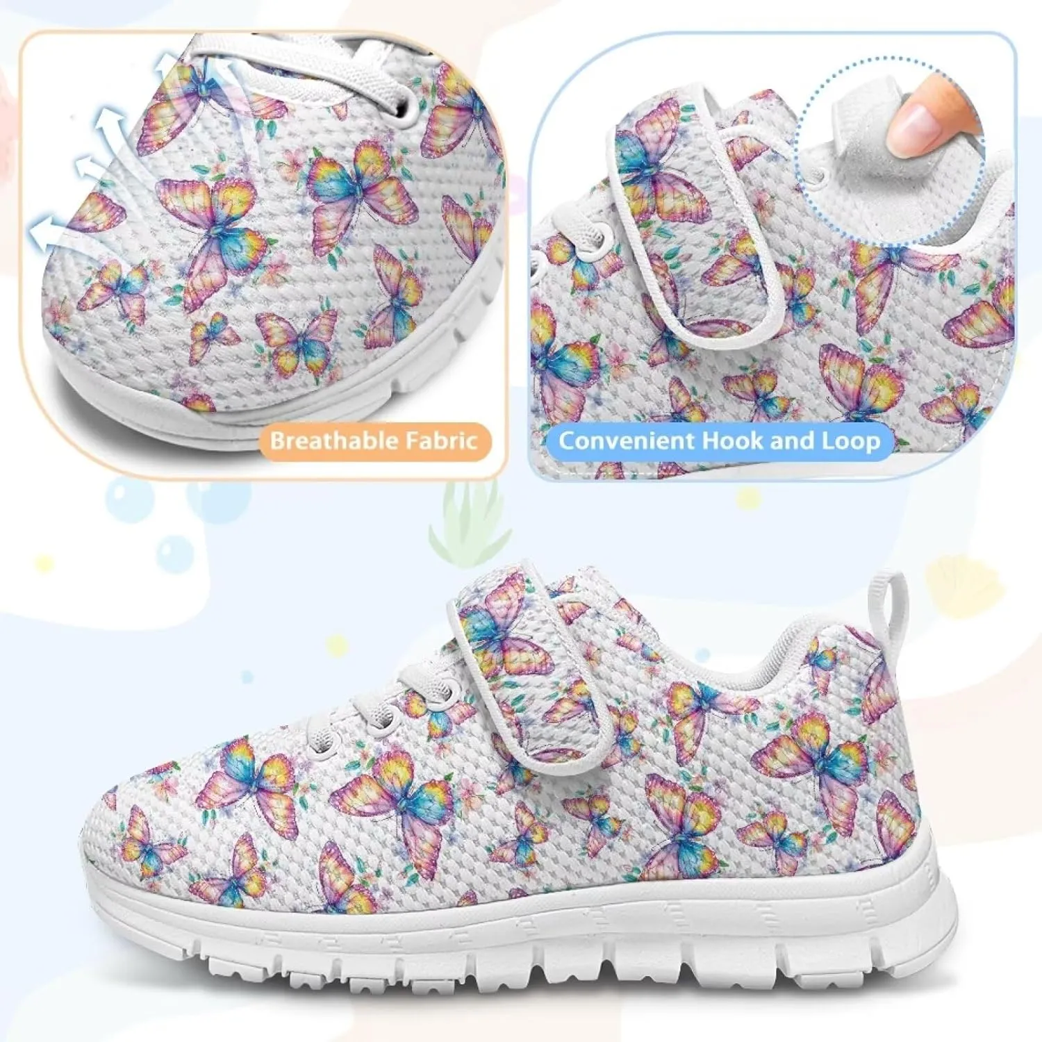 Yzaoxia Little/Big Kids Tennis Shoes Boys Girls Sneakers Sport Shoes