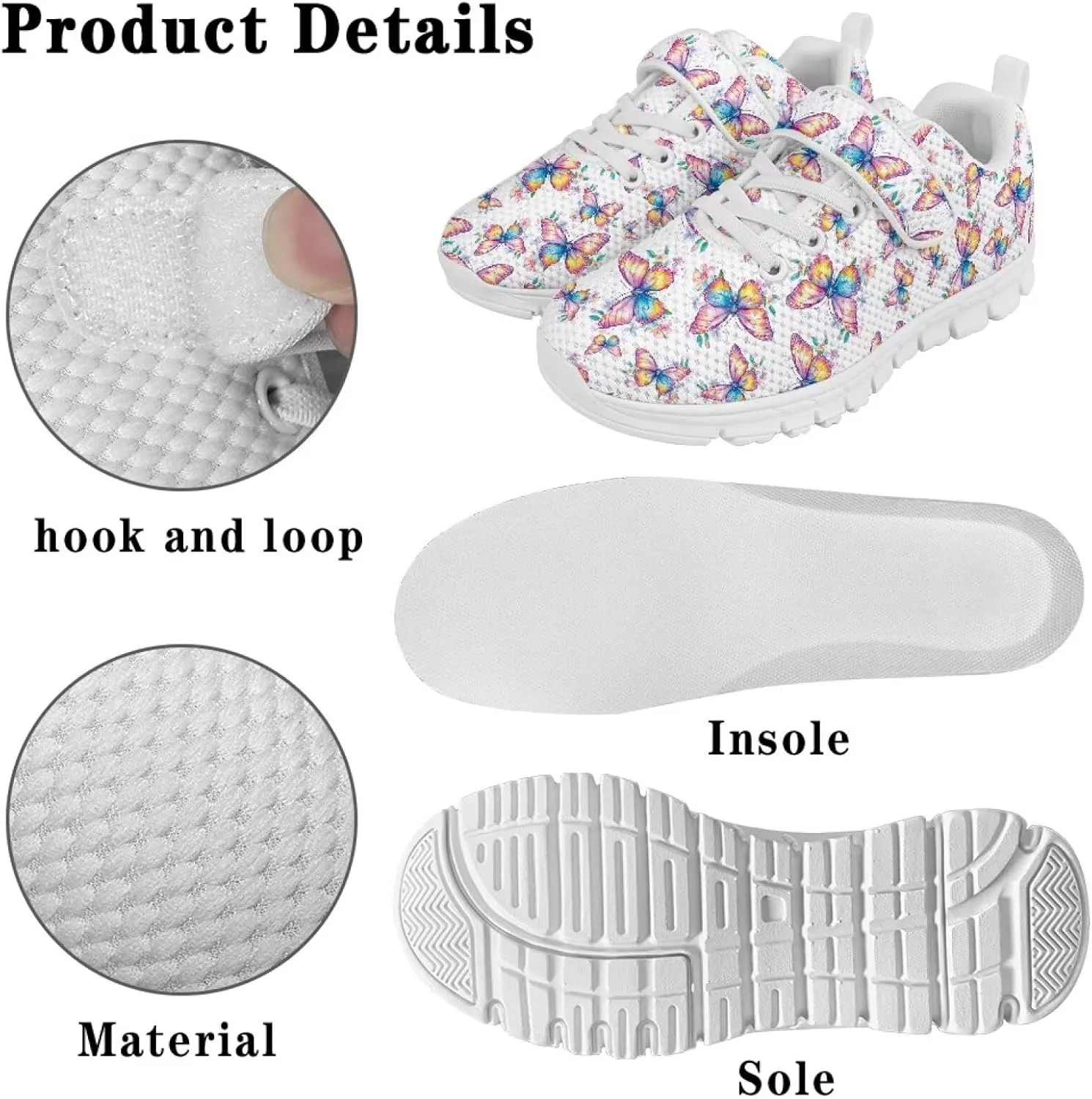 Yzaoxia Little/Big Kids Tennis Shoes Boys Girls Sneakers Sport Shoes